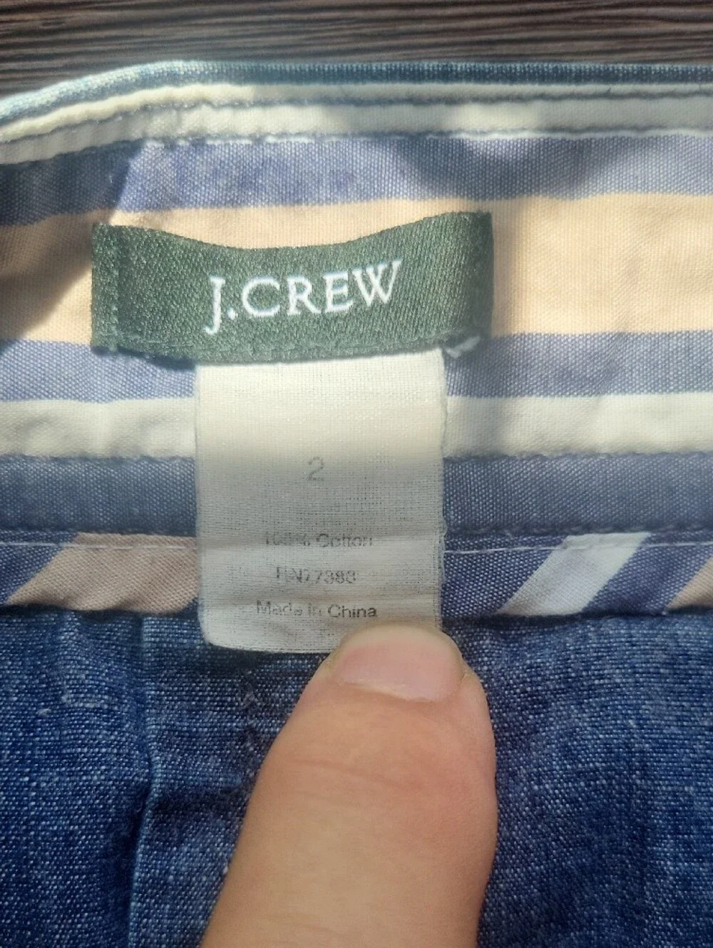 J. Crew Blue Denim A-Line Skirt